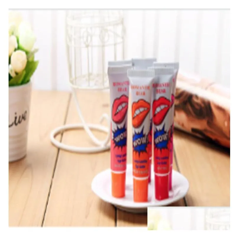 dropshipping lip blam gloss peeloff lasts for 24h no stain marine collagen lipstick balm plant romantic 6 colors makeup moisturizing