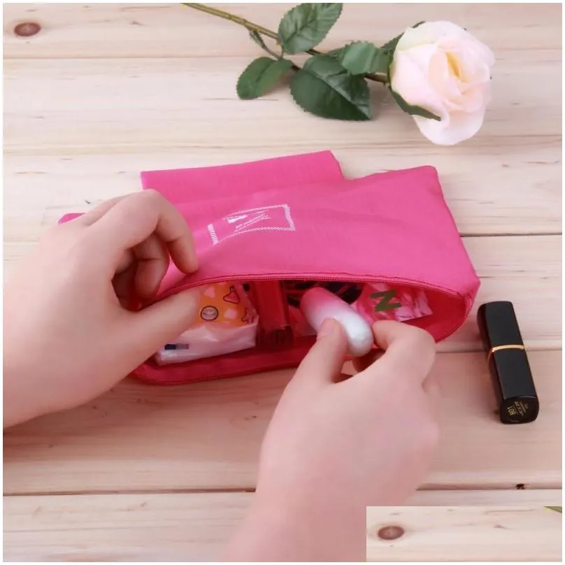 storage boxes bins women girl lady cosmetic bag korean makeup organizer underwear bra make up bags travel handbags