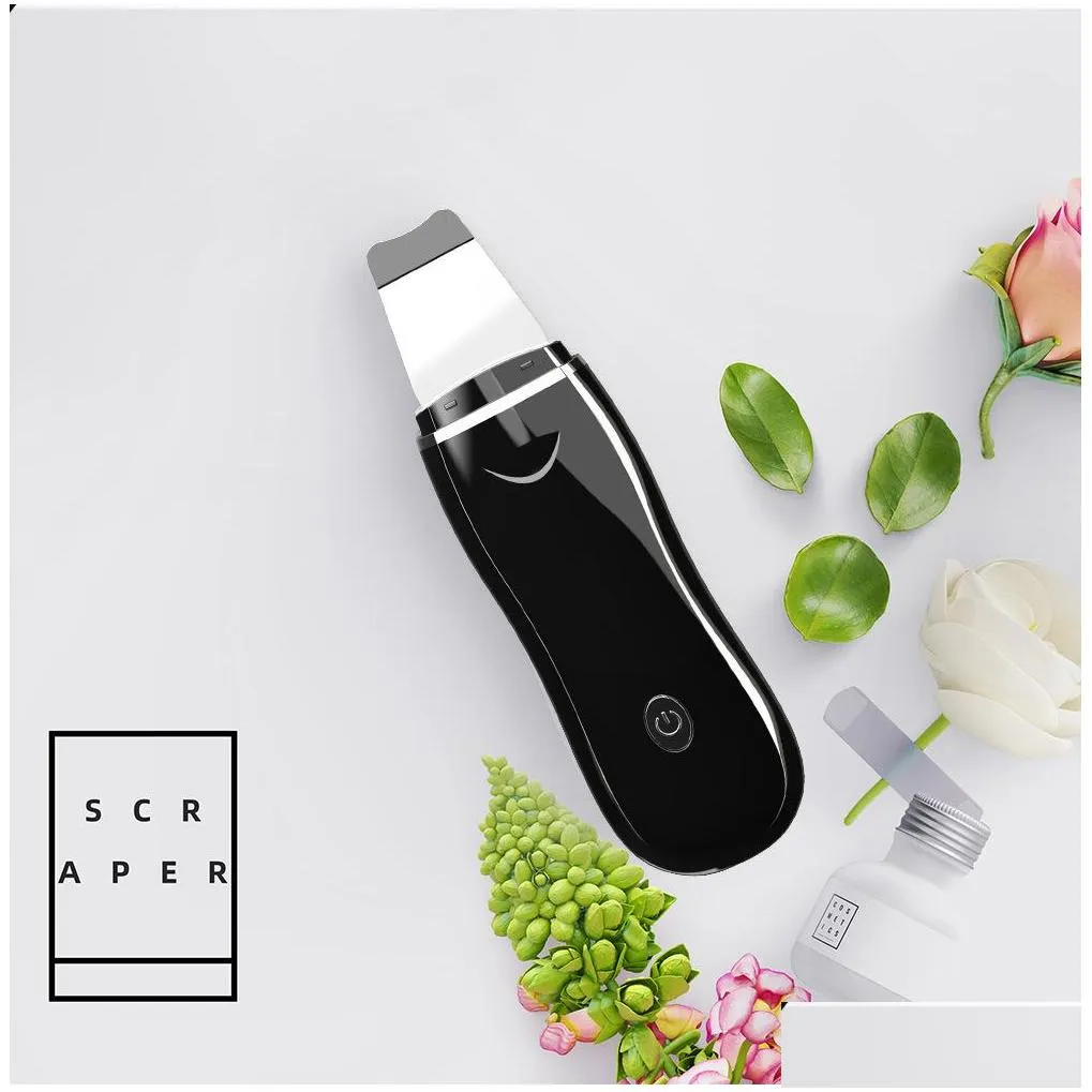 ultrasonic deep face cleaning machine skin scrubber remove dirt blackhead reduce wrinkles and spots facial whitening lifting beauty