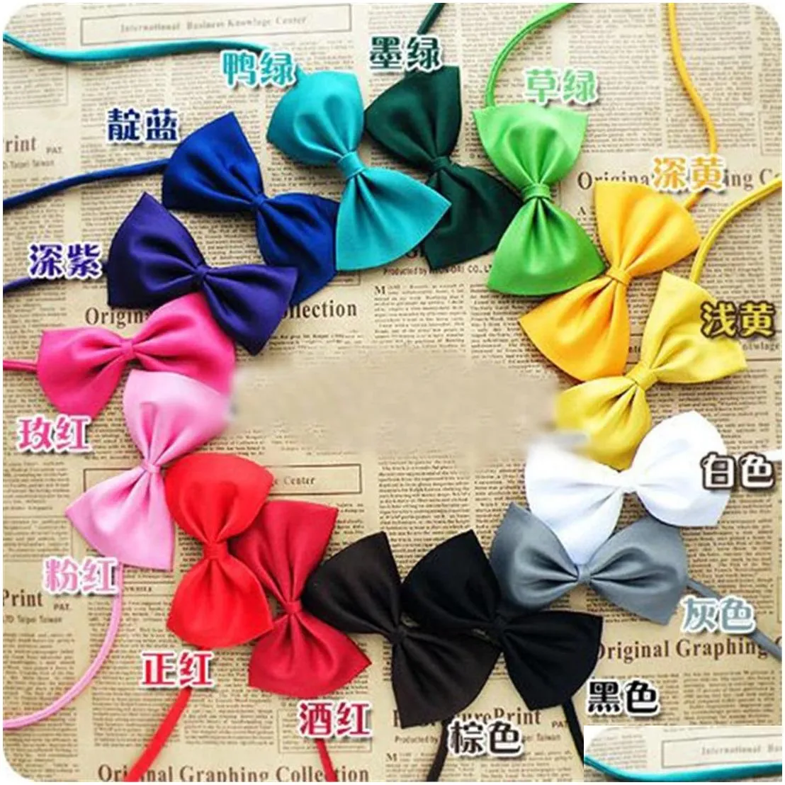 wholesale adjustable dog cat bow tie neck tie pet dog bow tie puppy bows collar for kitten collar pet accessories f0628g01