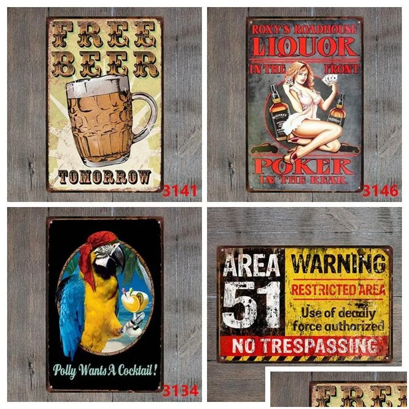 vintage tin signs warning coffee bar metal sign restaurant shop home wall decorative motorcycle hanging metal plaque 30x20cm dh2590