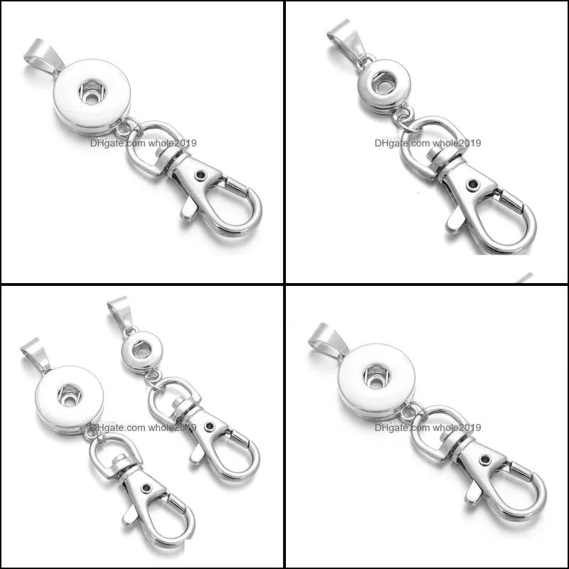 noosa chunks snap button pendant jewelry 12mm 18mm snap buttons key chains keys ring jewelry for men wome