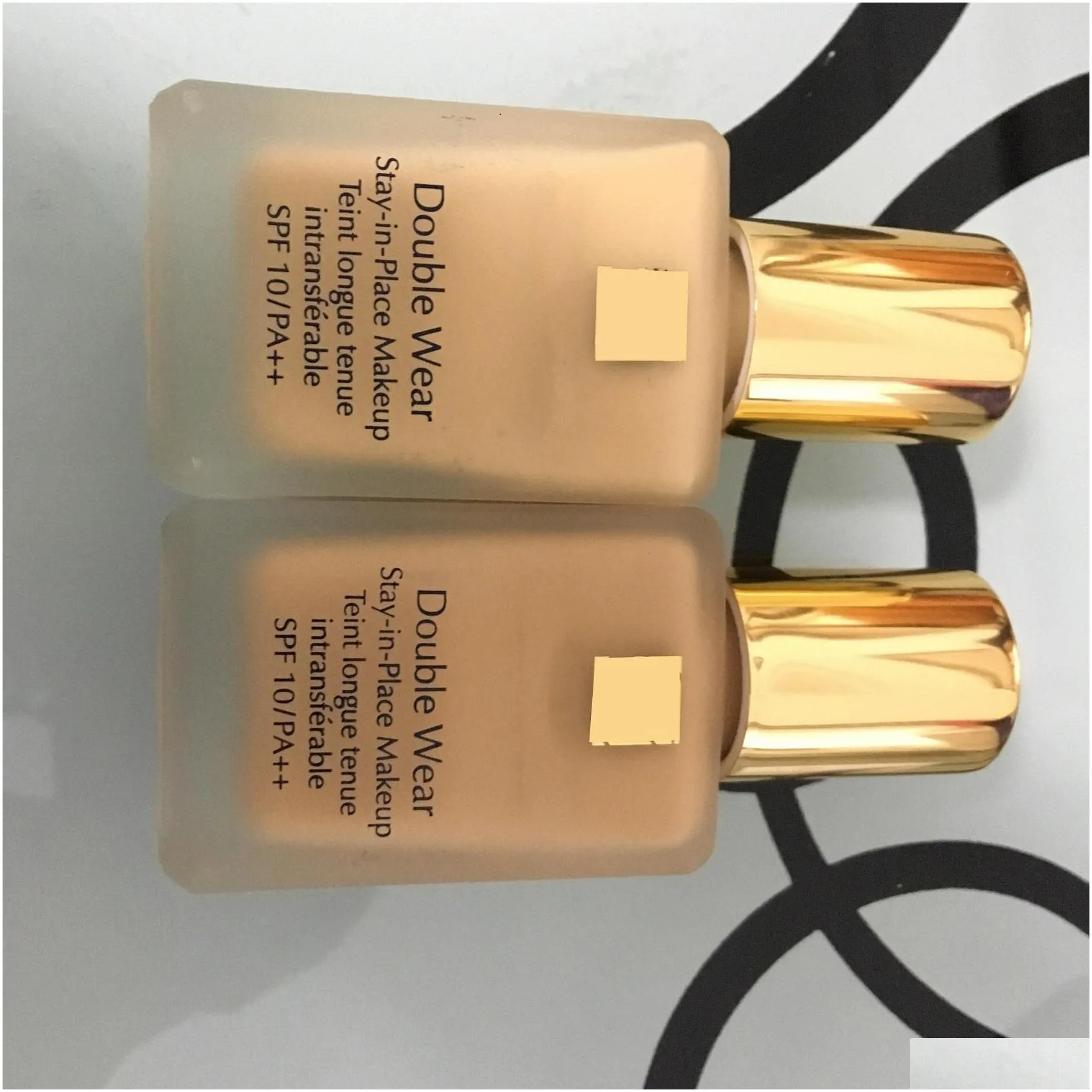 brand double wear liquid foundation cosmetics 30ml spf10 matte cream foundation makeup