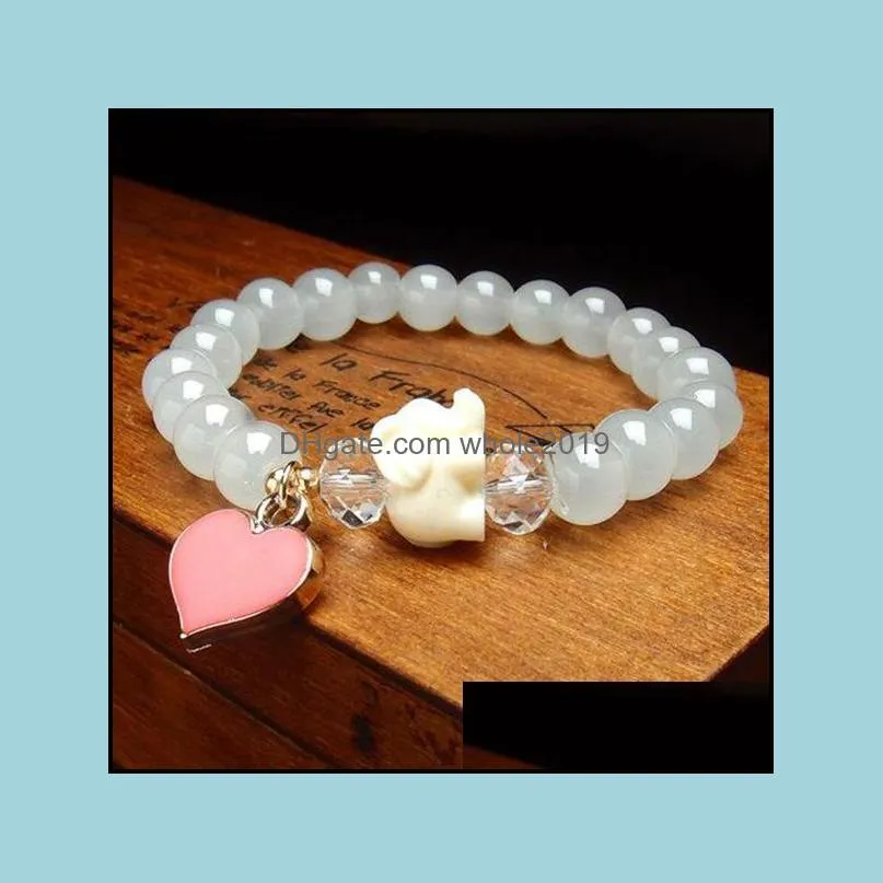 charm bracelet candy chain pearl crystal bracelets