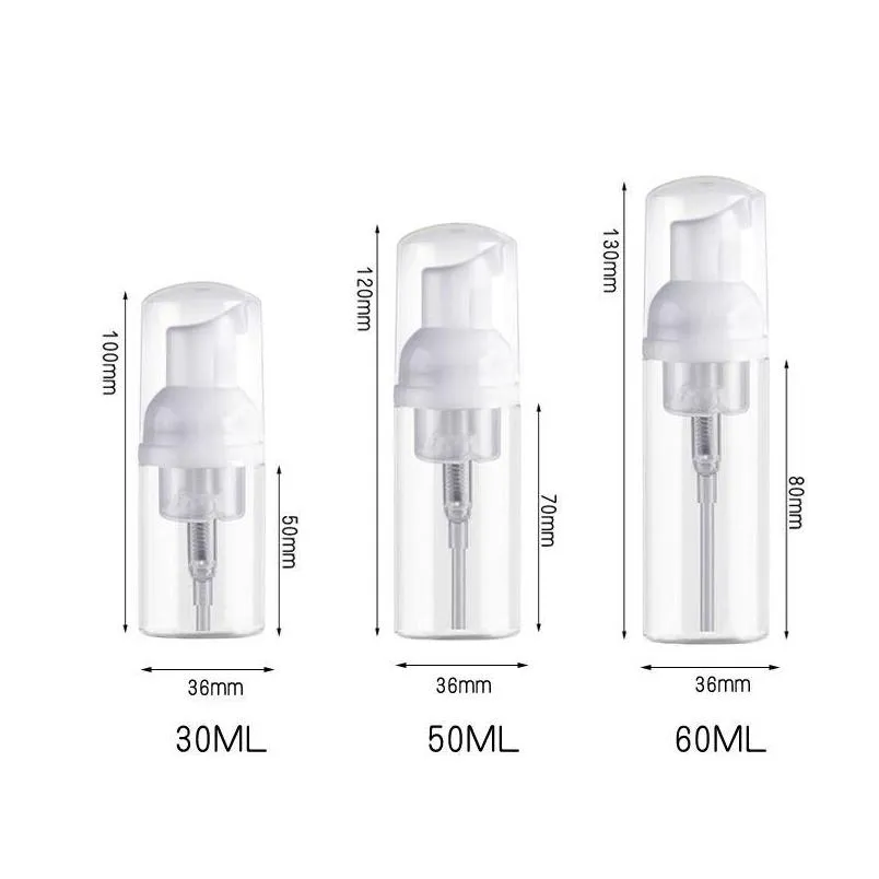 quality white clear 30ml 60ml plastic soap dispenser bottle clear white foam pump bottle soap mousses liquid dispenser foaming bottle