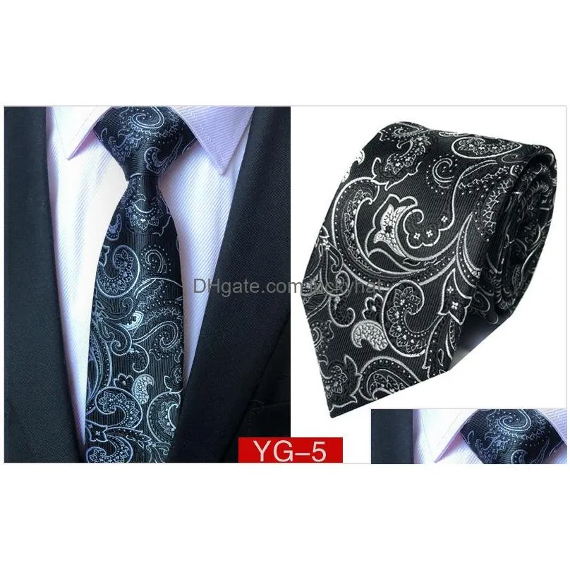 new design mens neck tie elegant man floral paisley neckties 145x8x3.8cm classic business casual wedding tie