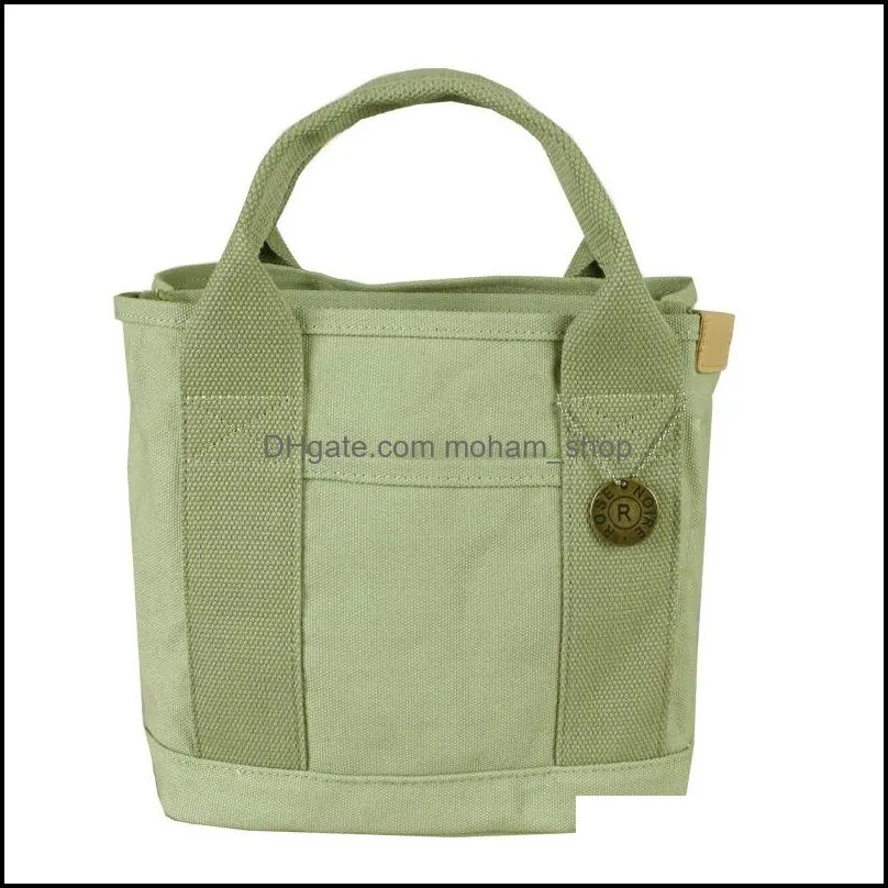 handbags brand designer top grade canvas bags bento picnic lunch lunchbox hand carry bag vintage simple shopping totes pouch rrb14656
