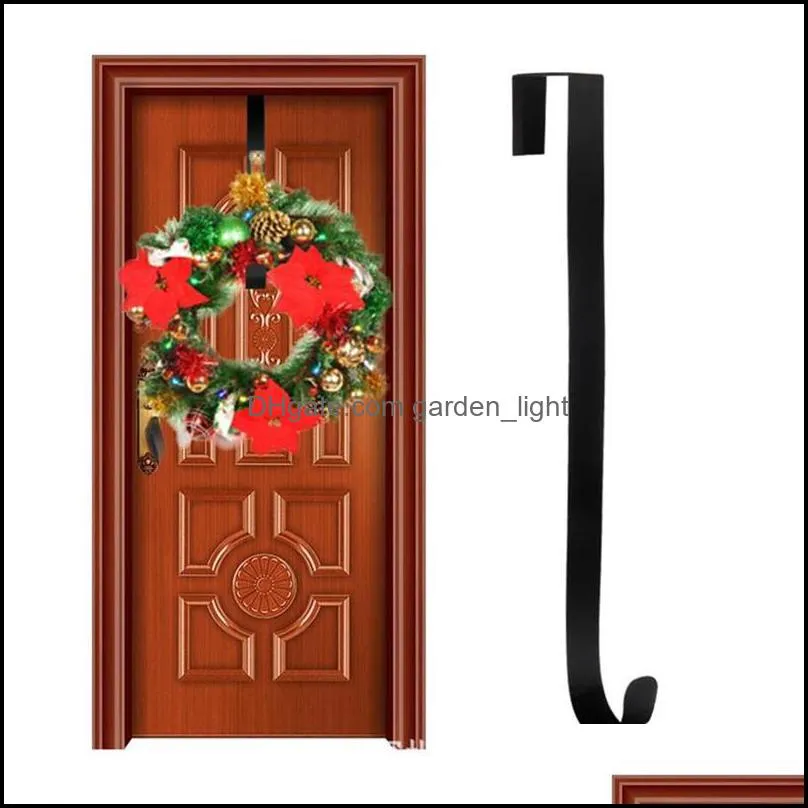 new creative metal wreath hanger over the door hooks christmas garland holders seasonal home storage organizer