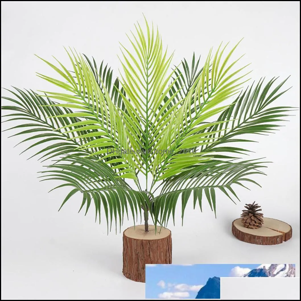 artificial fern plants plastic tropical palm tree leaves branch home garden decoration p ography wedding decor leaves