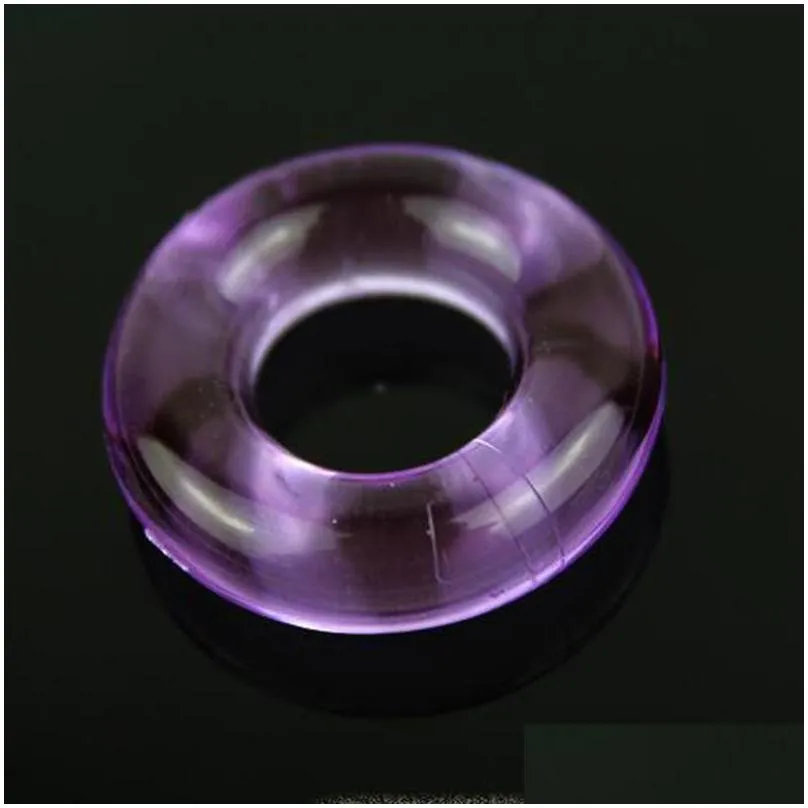 colorful crystal cockring time delay ejaculation control penis rings lasting firmer longer erection stretchy silicone cock ring adult male 