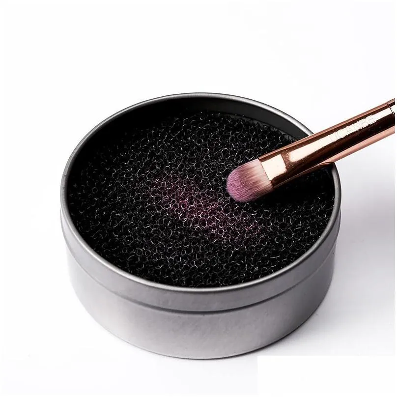 makeup brush cleaning wash artifact dry sponge color change cleaner mat washing hand pad sucker scrubber board cosmetics clean tool iron