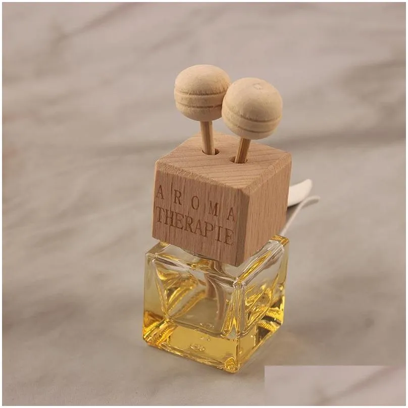 wood stick essential oils diffusers air conditioner vent clips car perfume bottle clip automobile air freshener glass bottles cars decoration