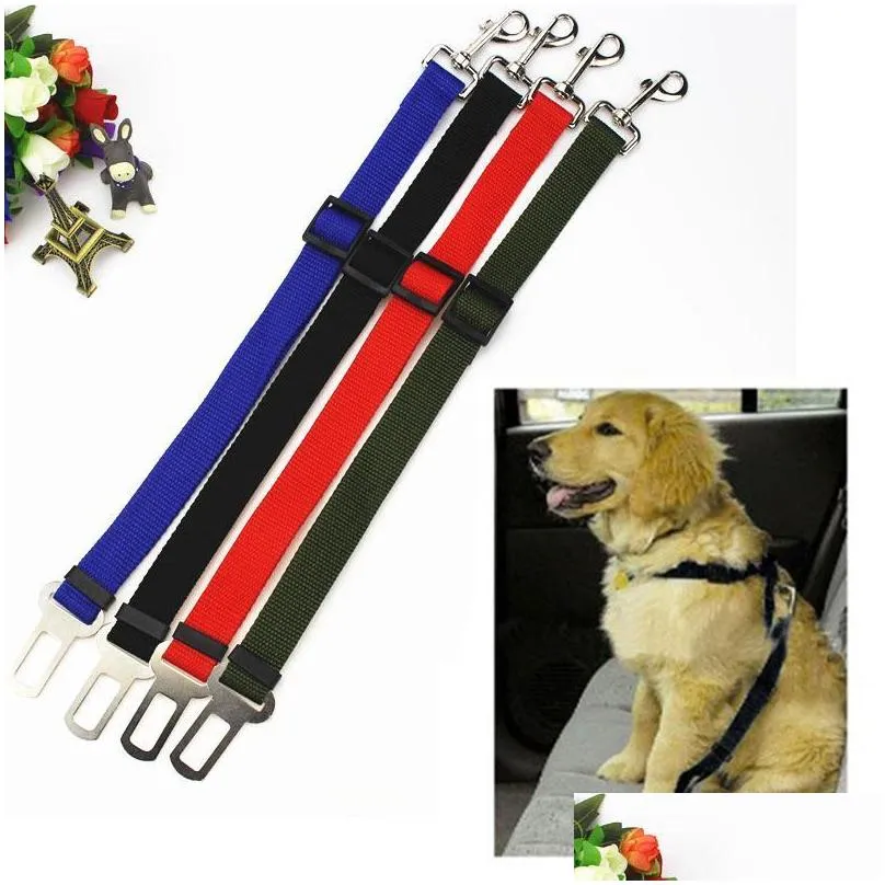 puppy dog outdoor car seat belt dog pet car seat safety belt pet travel adjustable harness restraint leashes lead clip seatbelt tqq