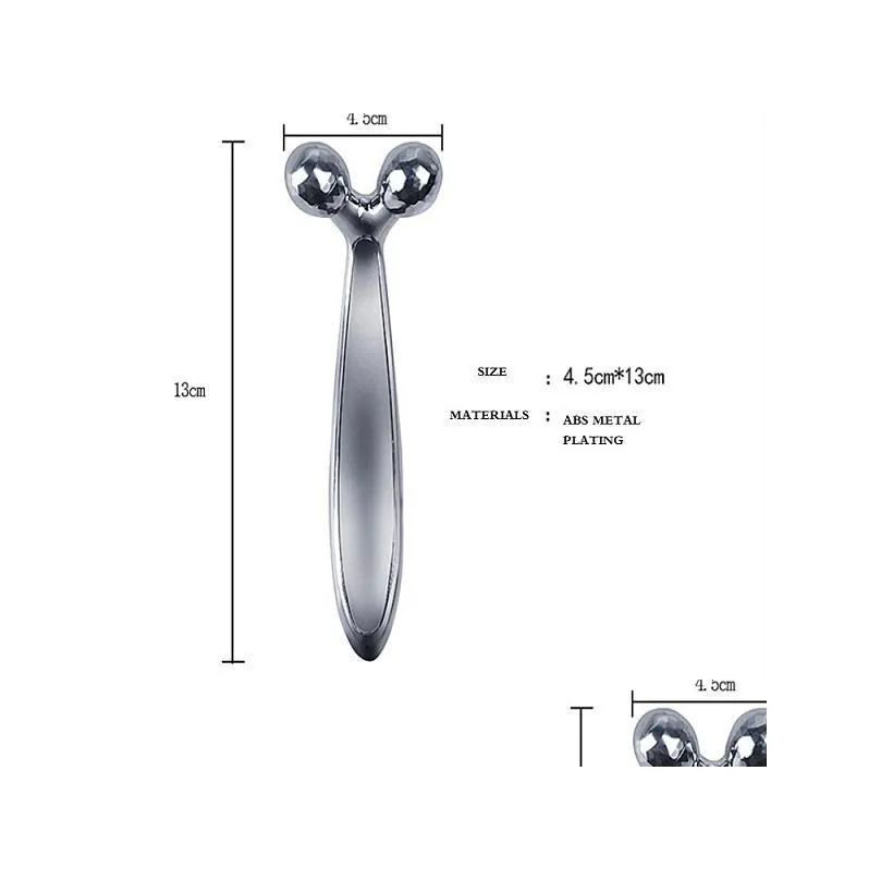 3d handheld microcurrent face massager for uplift and tighten skin fashion facial skin care tools thin small v shape beauty tool roller lifting double chin