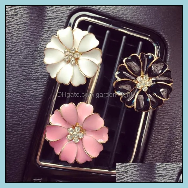 car perfume clip home essential oil diffuser for car outlet locket clips flower auto air freshener conditioning vent clip