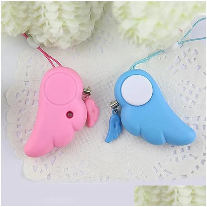 wings lady defensive electronic alarm safe stable mini portable keychain alarm safe panic anti attack self defence