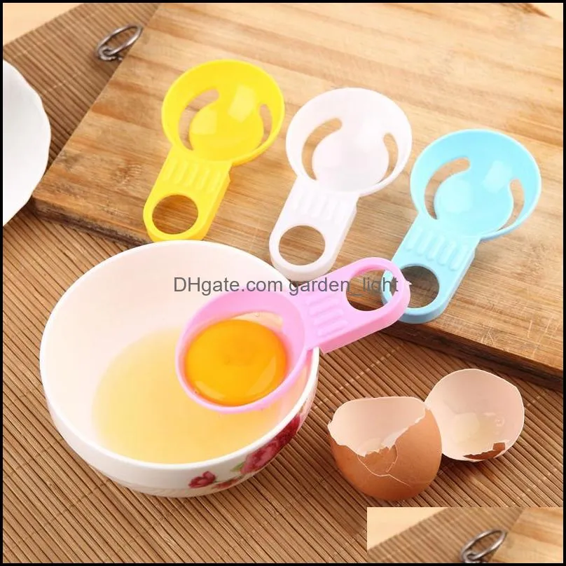 food grade pp material egg white separator colorful short handle eggs distributor multi colors kitchen tools 0 35ll l1