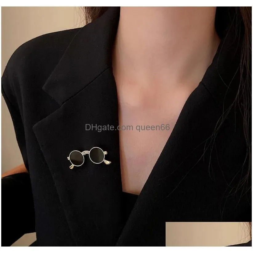 fashion jewelry sunglasses brooch for women niche design glasses brooches delicate accessories