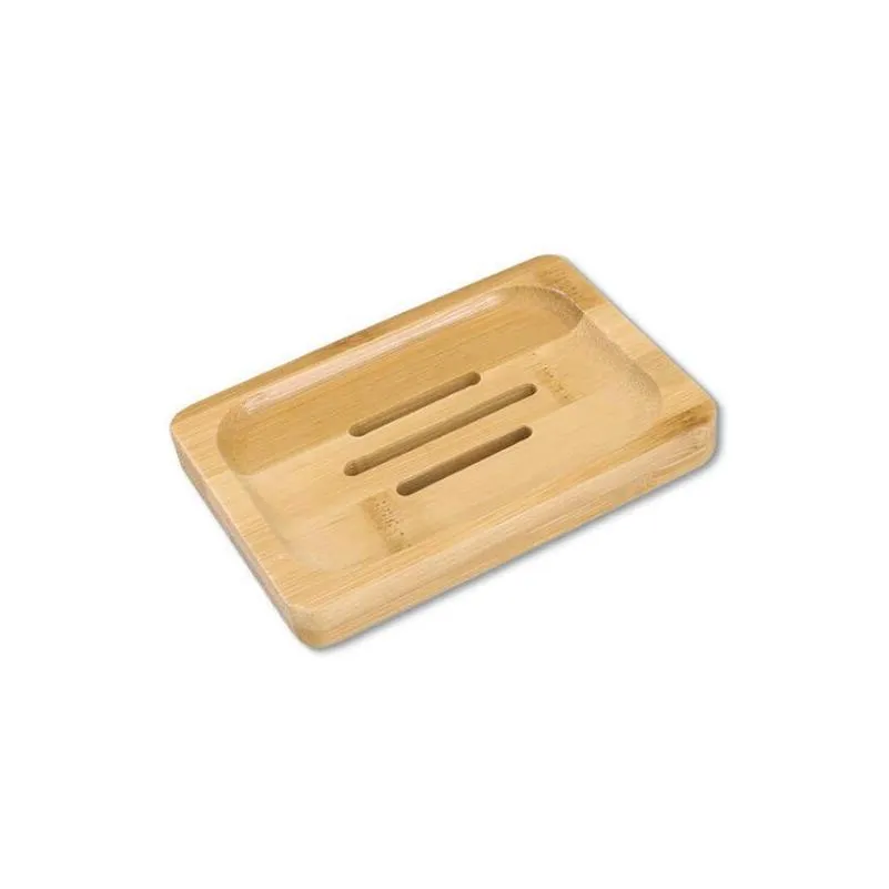 quality wooden soap dish natural bamboo soap dishes holder rack plate tray multi style round square soap container