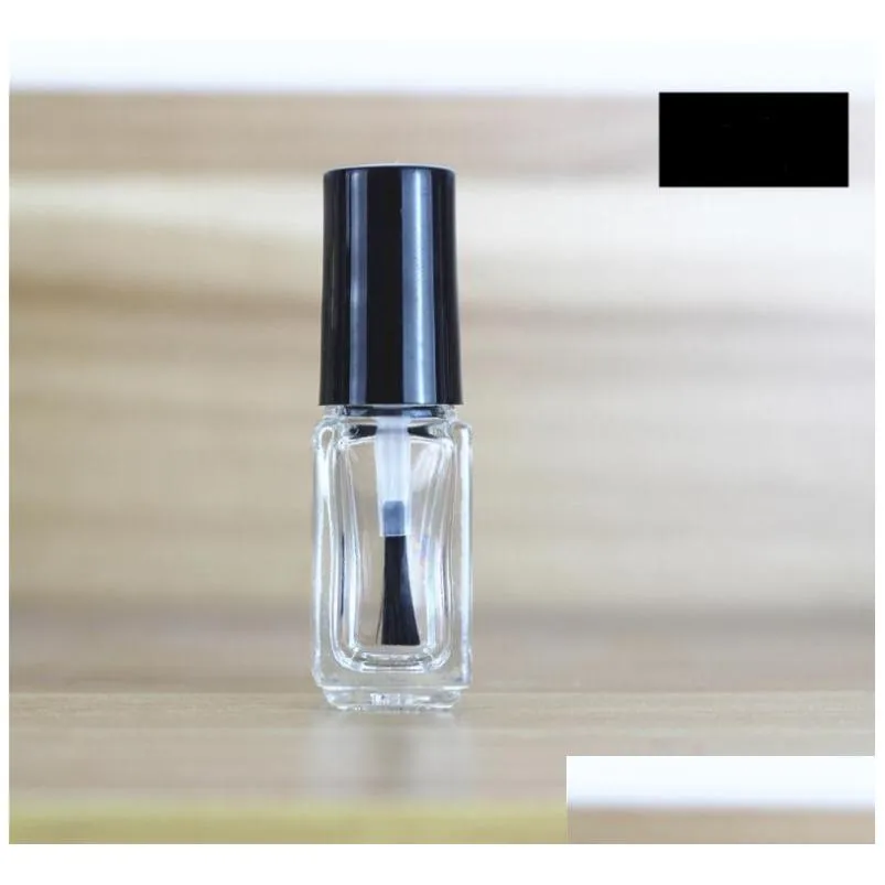 wholesale 5ml 1000pcs/lot empty nail polish bottle for cosmetics packaging nail bottles empty glass bottle with brush sn4596