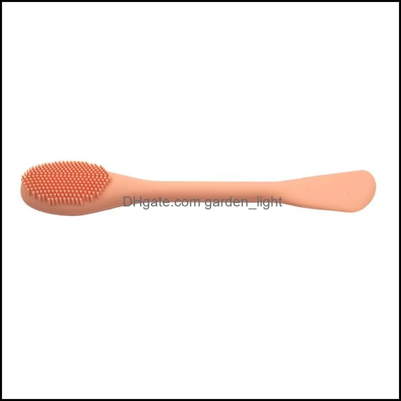 2020 new pattern silicone massage brush double head use facial mask clarisonic makeup brushes keep cool 4 3le d2