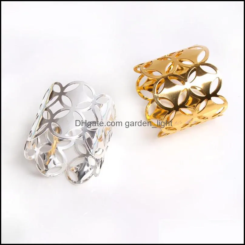 gold silver holder napkin ring sale three designs