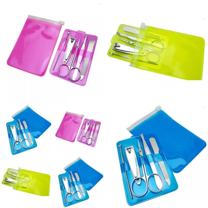 nail art kits manicure set pedicure tools kit clipper scissors travel cutter 50 pcs/lot