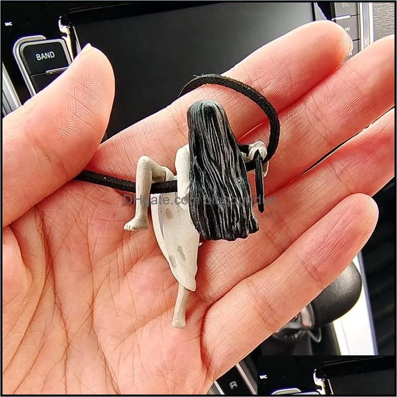 household sundries car pendant sadako model rear view mirror hanging accessories sadako doll decoration cup edge gift