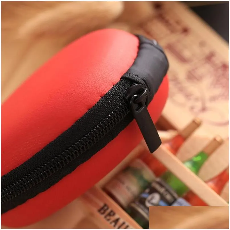 brand new colourful portable mini round portable coin wallet purse hard key earphone holder case bag versatile sac main lz0453