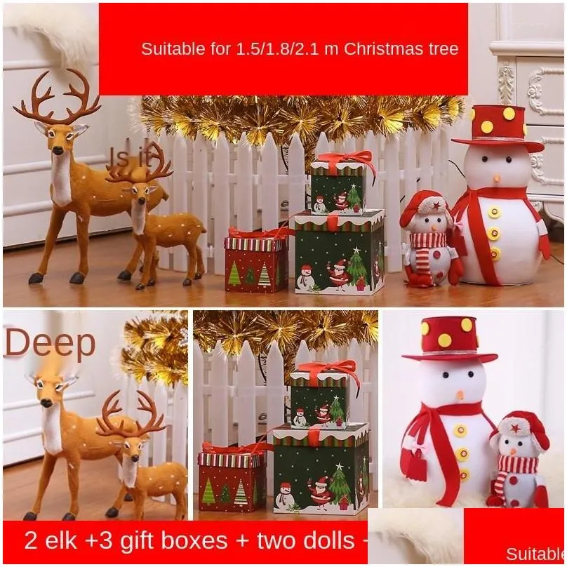 christmas decorations decorations1.5 tree fiber 1.8 fivepointed star lightemitting package