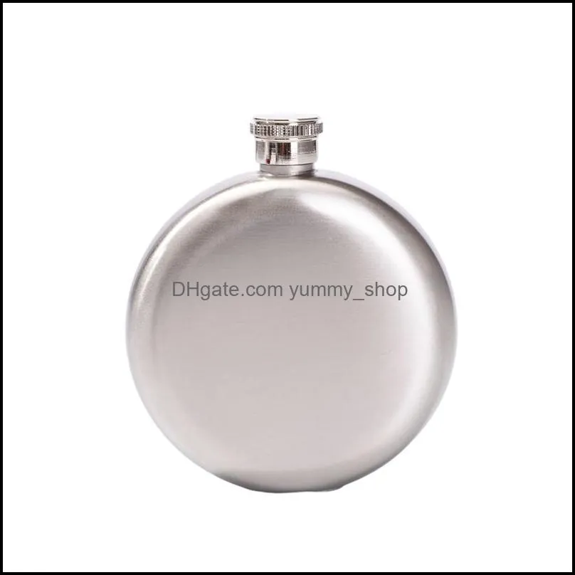 new5oz portable round whiskey flask alcohol hip flasks drinkware accessories wine bottle russian liquor pot bar travel supplies