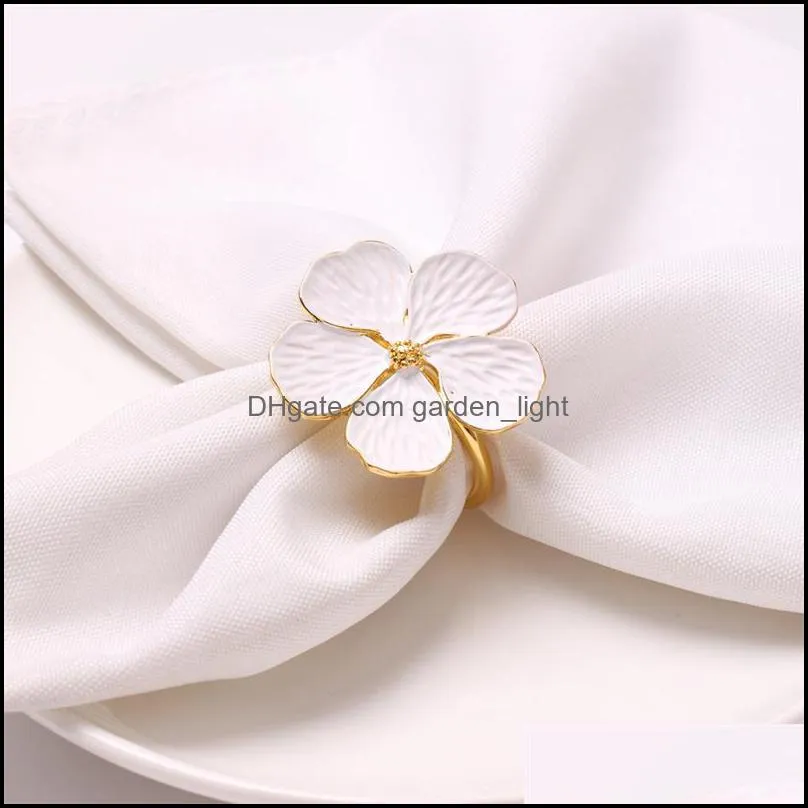 flower napkin ring wedding napkin holder