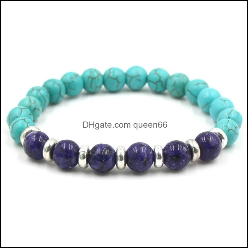 natural stones beads bracelet tiger eyes green blue emperor imperial stone bracelet men boho turquoises bracelets