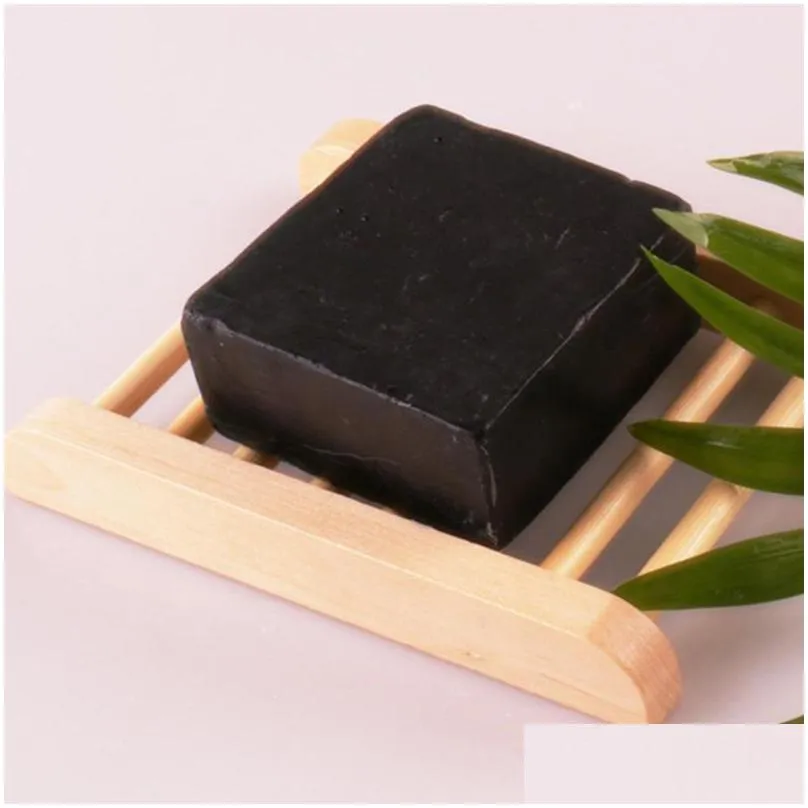 natural wooden soap dishes tray holder bath storage box plate container household shower bathroom accessories