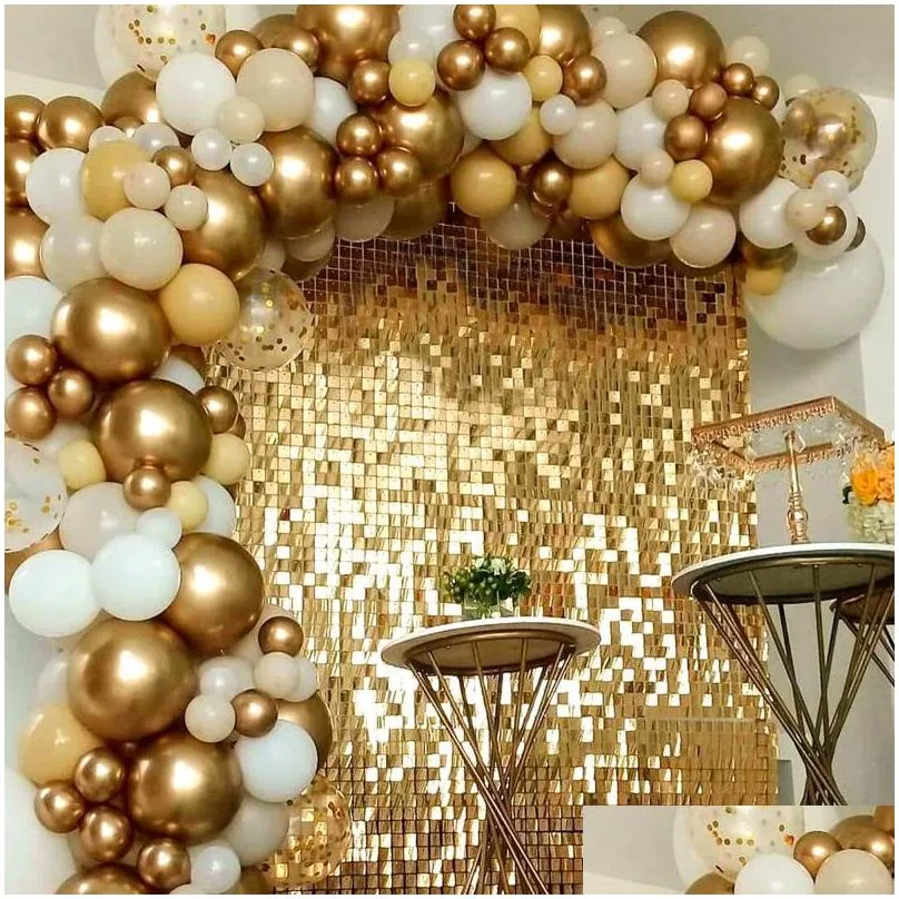 party decoration square rain curtain background cloth birthday decorations shimmer wall backdrop wedding decor sequin backgroundparty