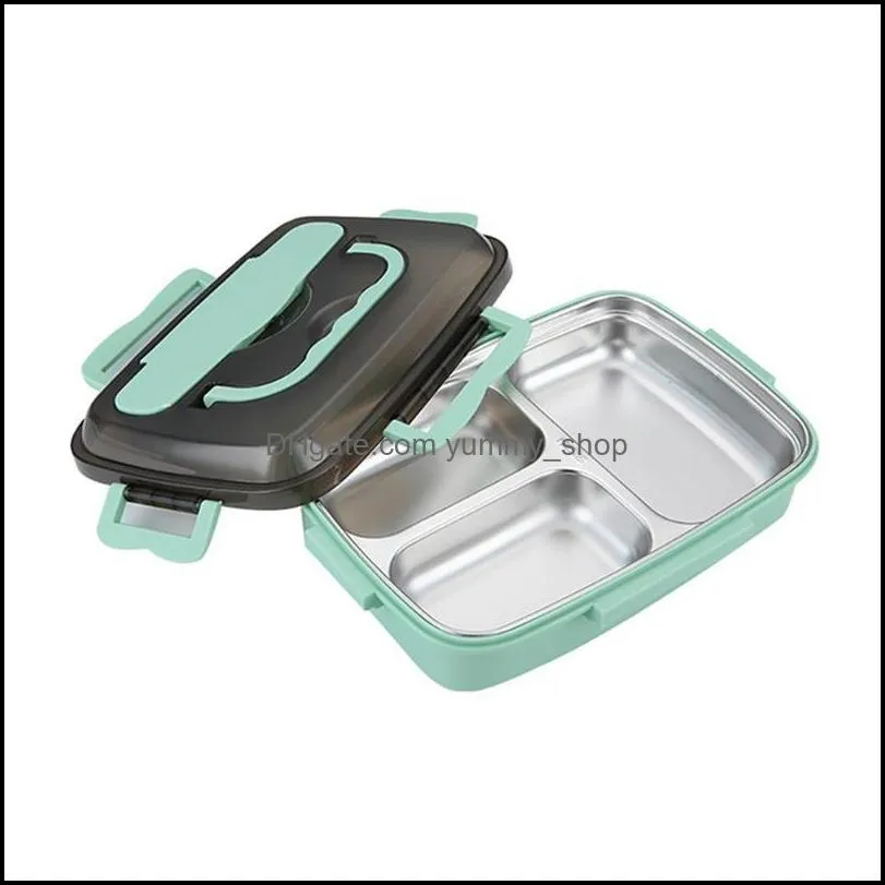lunch box for kids food containers microwavable bento snack stainless steel school waterproof storage boxes rra12747