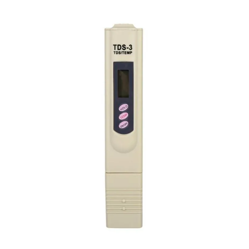 50pcs tds3 ph tester portable digital lcd water quality testing pen purity filter tds meter tester sn1846
