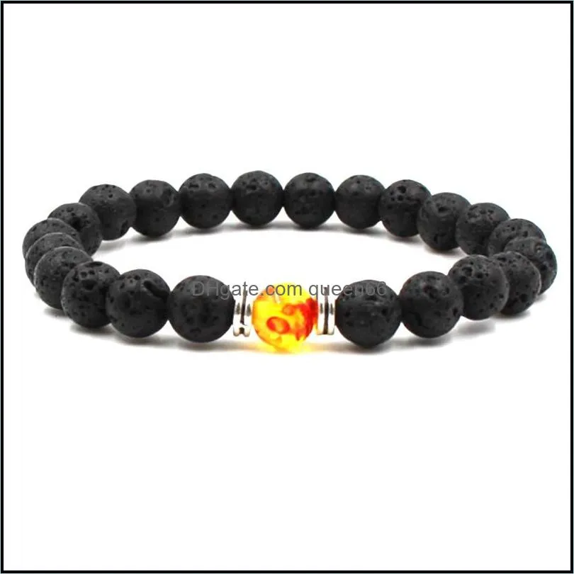 black lava rock 8mm beads chakra for men women jewelry reiki prayer stone yoga chakra bracelet