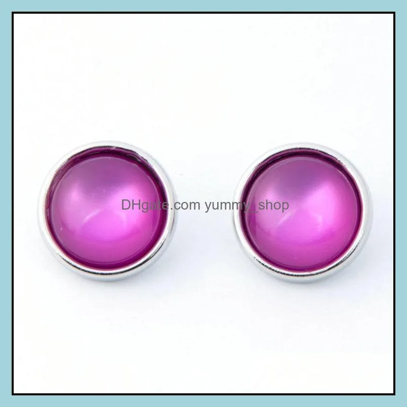 amsterdam vintage opal candy color clasps 12mm interchangeable snap button diy jewelry accessory clasp