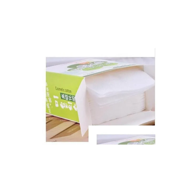 wholesale new practical durable makeup sponges cosmetic facial cleaning white cotton remover pads wipes 100 pcs/lot