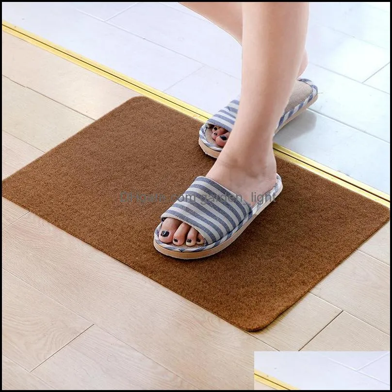multi functional home bathroom bedroom antislip mat indoor/outdoor solid doormat printed corridor floor mat welcome rug carpet dh1114