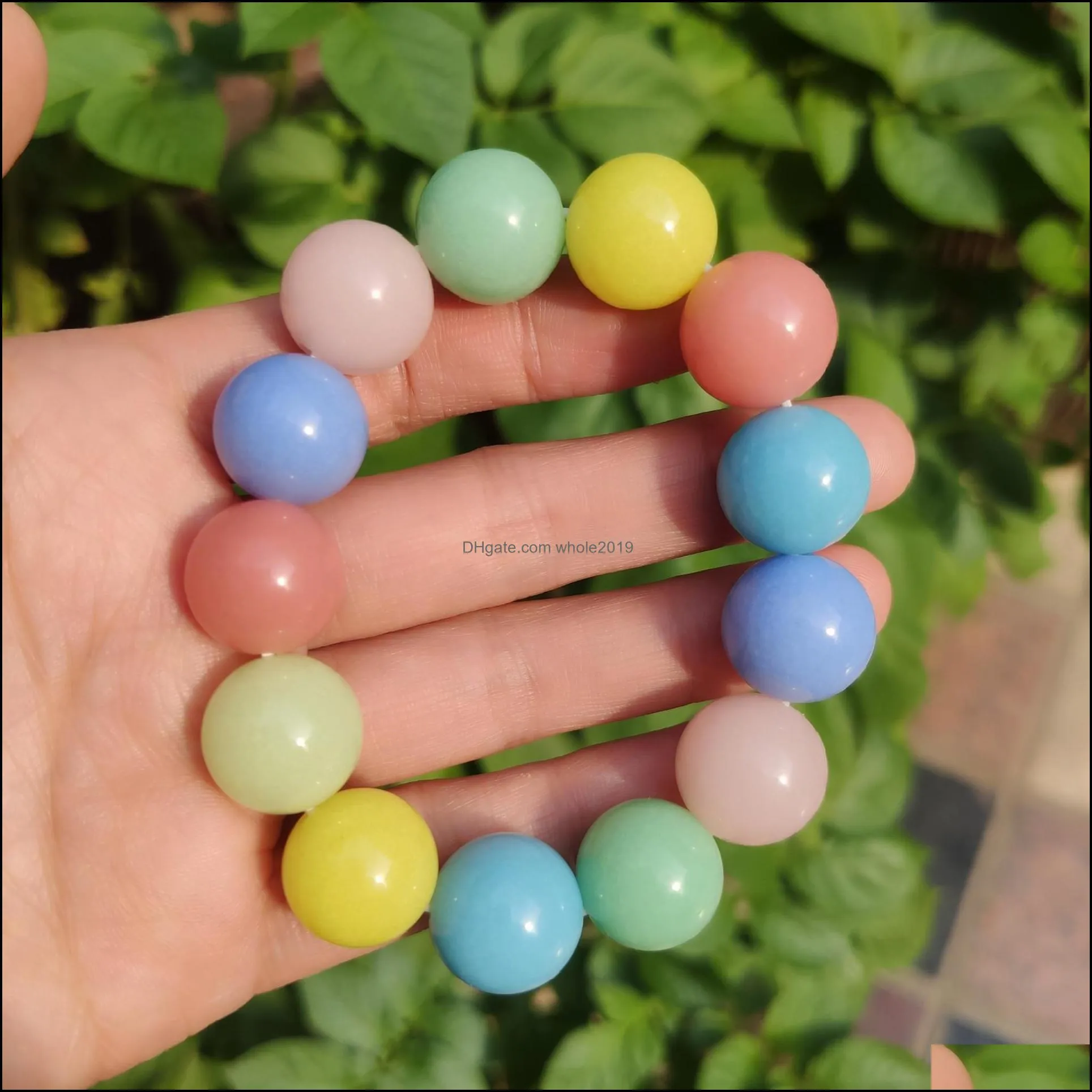 8mm round ball shape luminous stone beads charms fluorescent chakra healing glow in dark for bracelets jewelry accessories