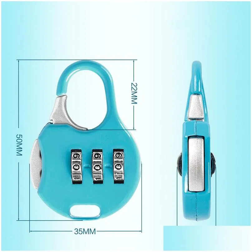 mini padlock for backpack suitcase stationery password lock student children outdoor travel gym locker security metal