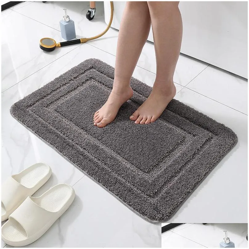 rectangular carpet machine washable soft and delicate tpr latex bottom rapid water absorption bathroom living room door