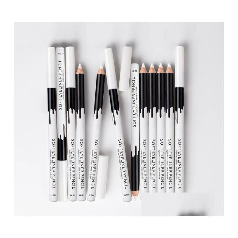 quality white soft eyeliner pencil menow highlight pencil wholesale menow p112 12 pieces/box makeup silky wood cosmetic