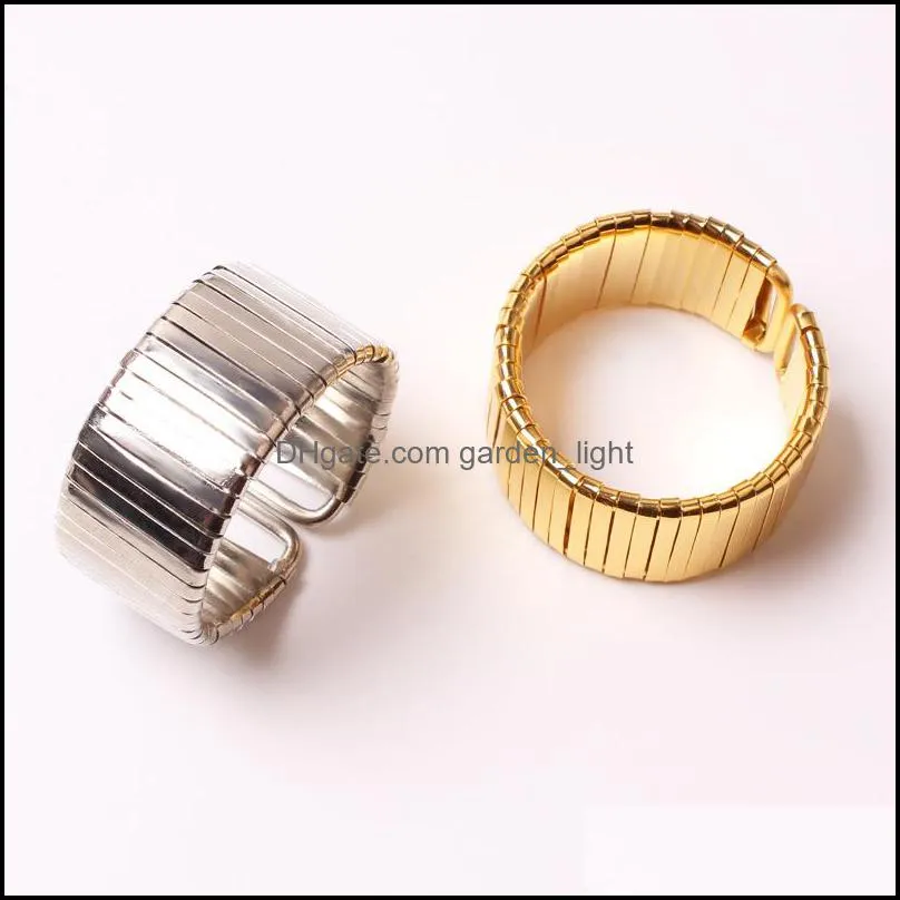 modern silver gold metal napkin rings cafe napkin holders