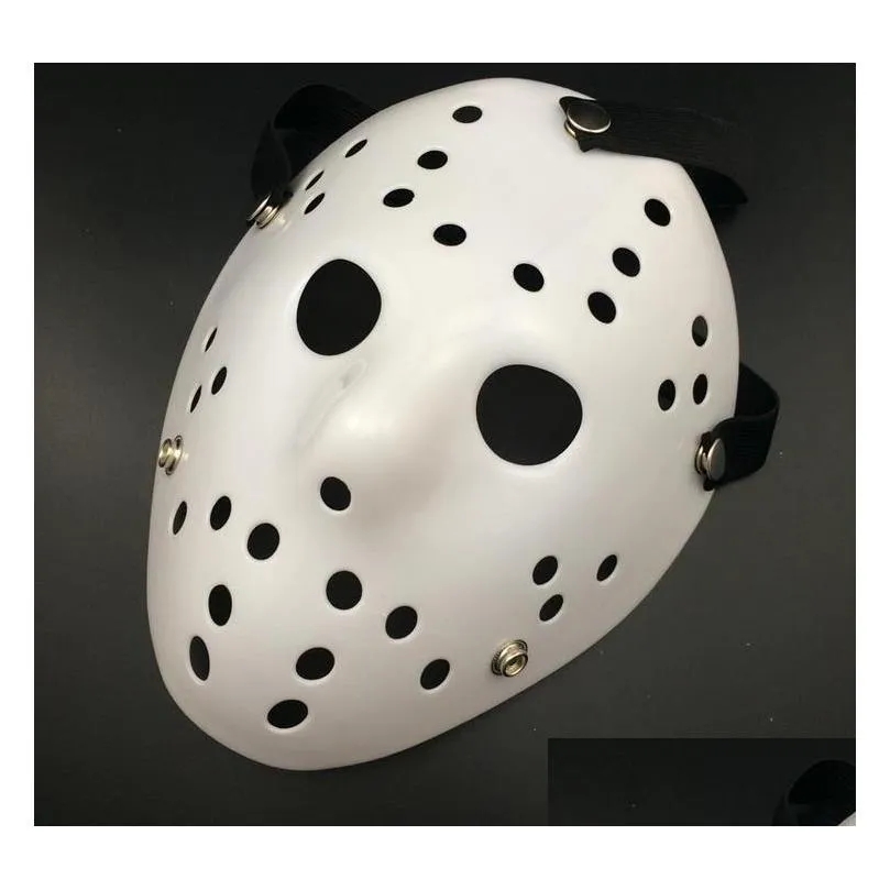 2017 halloween white porous men mask jason voorhees freddy horror movie hockey scary masks for party women masquerade costumes