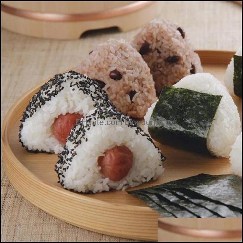 2pcs/set sushi diy mold onigiri rice ball food press triangular maker mold su shi kit japanese bento accessories