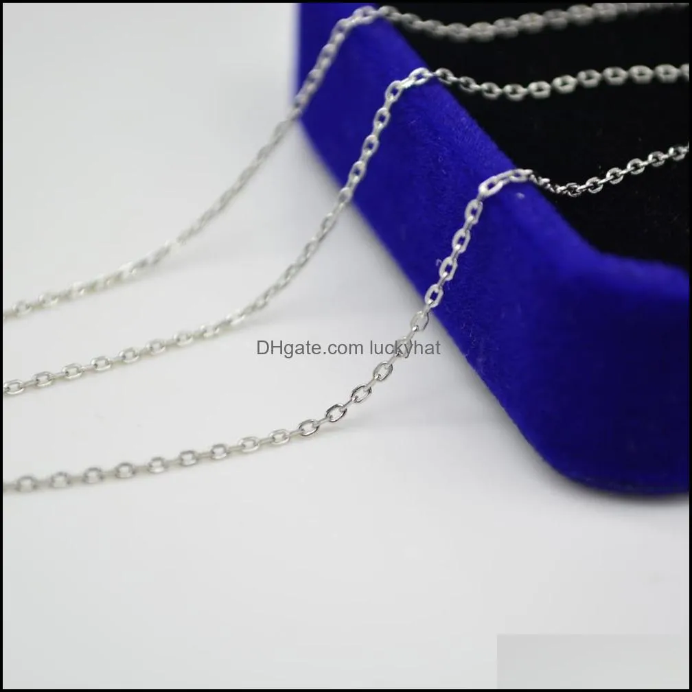 s925 fine silver cross chain korean sterling silver jewelry simple fashion clavicle chain plating 18k gold naked chain necklace