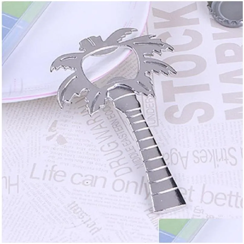  shipping palm breeze chrome palm tree beer bottle opener wedding bridal shower favor gift wa2029